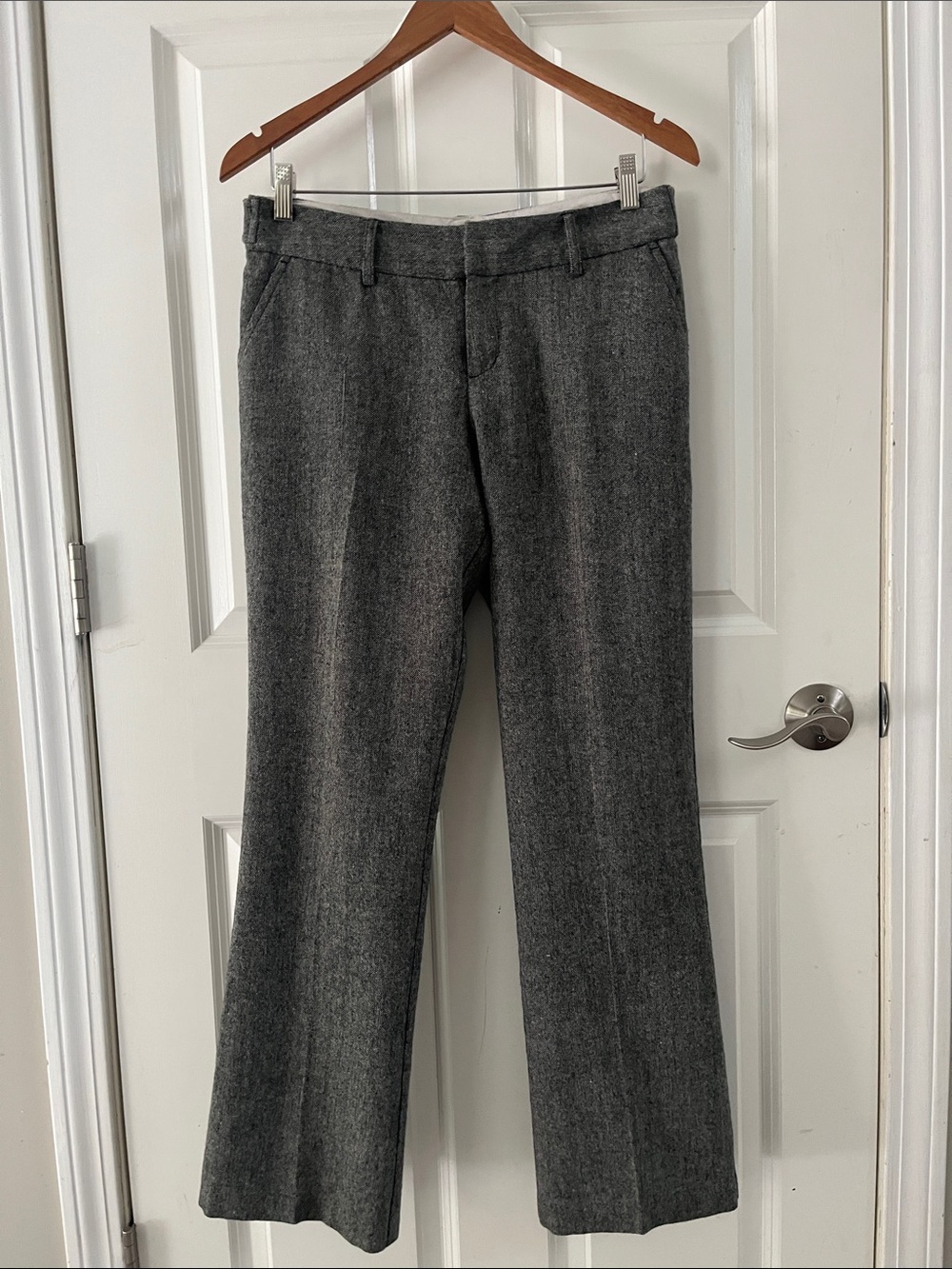 MOSSIMO Vintage Tweed Wool blend wide leg trousers size 6, classic, office